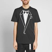 Shop OFF-WHITE x Nike NRG A6 Black Tee with Large Eagle Graphic BQ0827-010