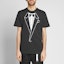 Shop OFF-WHITE x Nike NRG A6 Baju Hitam dengan Grafik Burung Helang Besar BQ0827-010