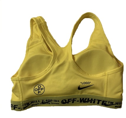 Off-White x Nike Sports Bra Yellow Order Off-White x Nike Sports Bra Yellow