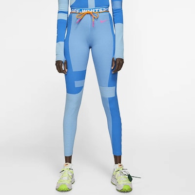 Off-White x Nike Women's Easy Run Tight Photo Blue Lookbook Off-White x Nike Women's Easy Run Tight Photo Blue