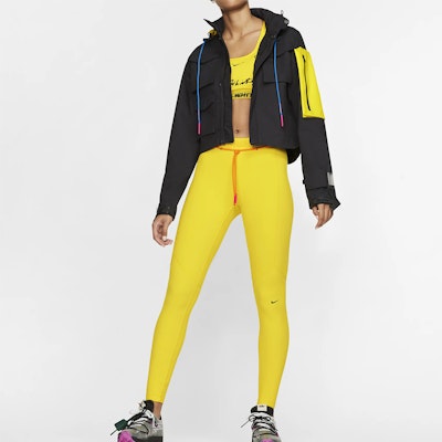 Off-White x Nike Women's Running Jacket Black/Yellow Purchase Off-White x Nike Women's Running Jacket Black/Yellow