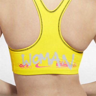 Off-White x Nike Women's Sports Bra Opti Yellow Lookbook Off-White x Nike Women's Sports Bra Opti Yellow