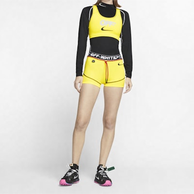 Off-White x Nike Women's Sports Bra Opti Yellow Shop Off-White x Nike Women's Sports Bra Opti Yellow
