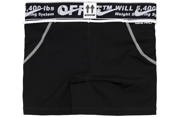 Off-White x Nike Women's Training Shorts Black Order Off-White x Nike Women's Training Shorts Black