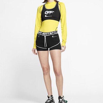Off-White x Nike Women's Training Shorts Black Details for Off-White x Nike Women's Training Shorts Black
