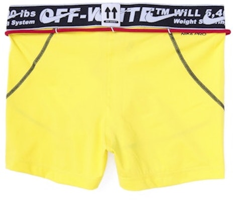 Off-White x Nike Women's Training Shorts Opti Yellow Order Off-White x Nike Women's Training Shorts Opti Yellow