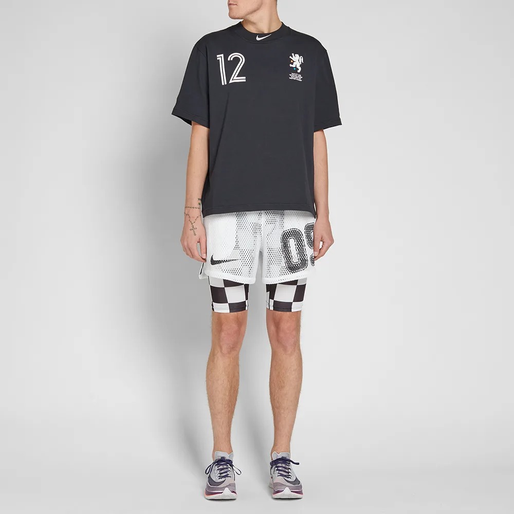 Shop 오프화이트 x 나이키랩 머큐리얼 NRG X 블랙 티셔츠 AJ2239-010