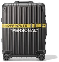 Off-White x Rimowa Personal Belongings 49L Case Black Off-White x Rimowa Personal Belongings 49L Case Black