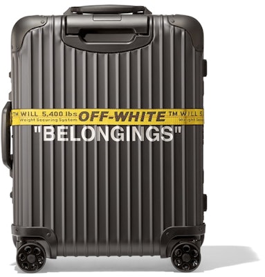 Off-White x Rimowa Personal Belongings 49L Case Black Order Off-White x Rimowa Personal Belongings 49L Case Black