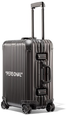 Off-White x Rimowa Personal Belongings 49L Case Black Lookbook Off-White x Rimowa Personal Belongings 49L Case Black