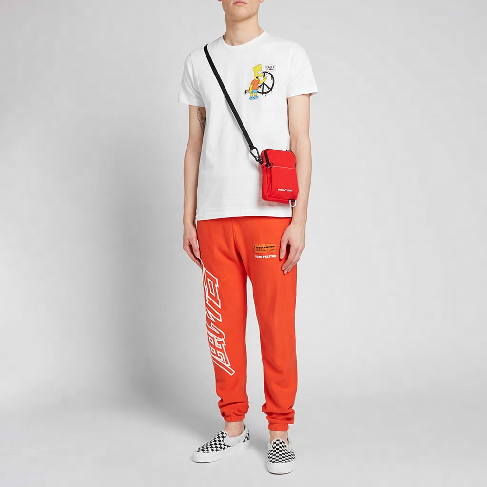 OFF-WHITE The Simpsons Collaboration White Print Tee for Men OMAA027S191850340188 圖 3