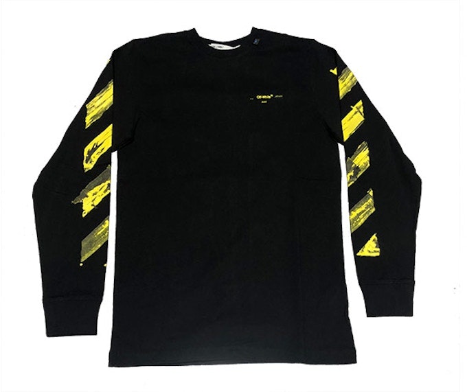 off-white-yellow-acrylic-arrow-logo-l-s-tee-black