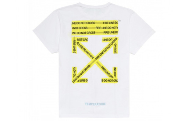 OFF-WHITE Yellow Tape Arrow Short Sleeve Tee White () OMAA002S181850060160 圖 2