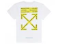 Order OFF-WHITE 黃色膠帶箭頭短袖T恤 白色 OMAA002S181850060160