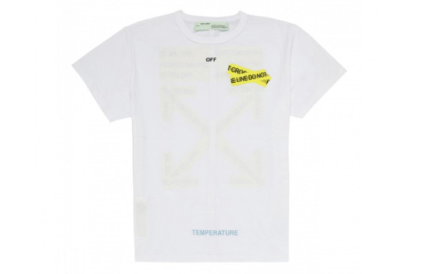 OFF-WHITE Yellow Tape Arrow Short Sleeve Tee White () OMAA002S181850060160 圖 3