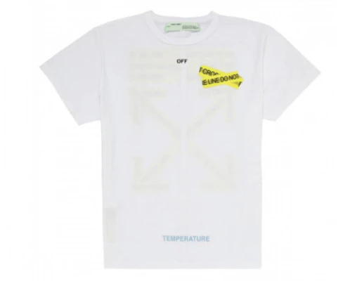 OFF-WHITE 黃色膠帶箭頭短袖T恤 白色 OMAA002S181850060160 Lookbook OFF-WHITE 黃色膠帶箭頭短袖T恤 白色 OMAA002S181850060160