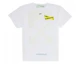 Lookbook OFF-WHITE 黃色膠帶箭頭短袖T恤 白色 OMAA002S181850060160