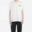 Shop OFF-WHITE 黃色膠帶箭頭短袖T恤 白色 OMAA002S181850060160