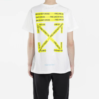 OFF-WHITE 黃色膠帶箭頭短袖T恤 白色 OMAA002S181850060160 Purchase OFF-WHITE 黃色膠帶箭頭短袖T恤 白色 OMAA002S181850060160