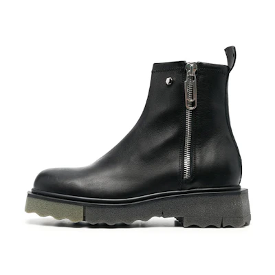 Off-White Zip-Tie Boot 'Black Leather'