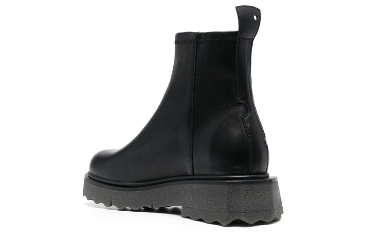 Off-White Zip-Tie Boot 'Black Leather' 圖 4