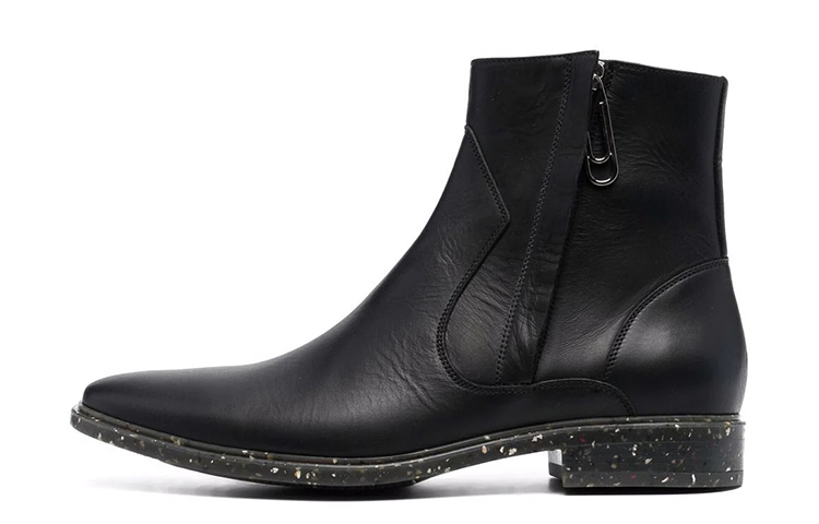 Off-White Zip-Up Paperclip Ankle Boot 'Black'