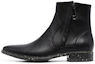 Buy Off-White Boots Ritsleting Penjepit Kertas Hitam. OMIA178F21LEA0021010
