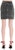 Off-White Zip Front Denim Skirt Dark Grey