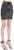Off-White Zip Front Denim Skirt Dark Grey