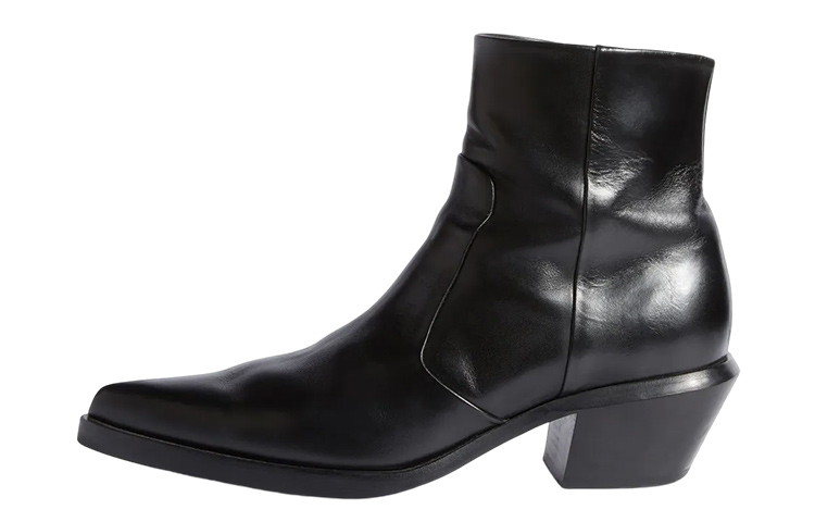 Off-White Zip Tie Ankle Boots 'Black Leather'