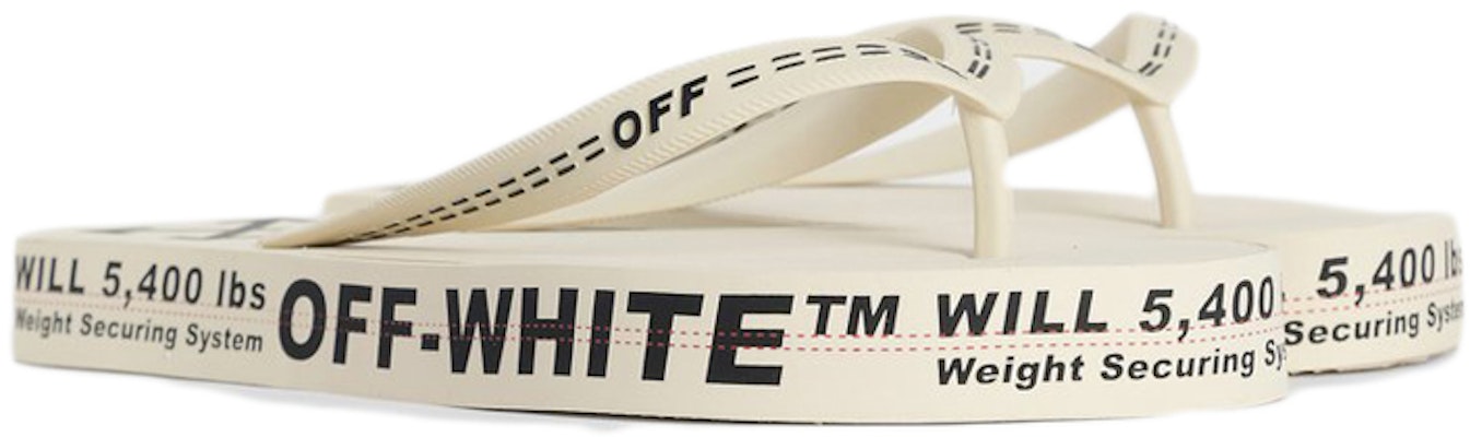 Off-White Beach Alphabet Thick Sole White Flip-Flops OMIA131R20D270014800 Order Off-White Beach Alphabet Thick Sole White Flip-Flops OMIA131R20D270014800