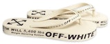 Lookbook Sandal Jepun Tebal Bertapak Putih Off-White Beach Alphabet OMIA131R20D270014800