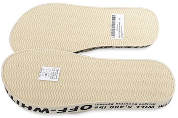 Off-White Beach Alphabet Thick Sole White Flip-Flops OMIA131R20D270014800 Shop Off-White Beach Alphabet Thick Sole White Flip-Flops OMIA131R20D270014800