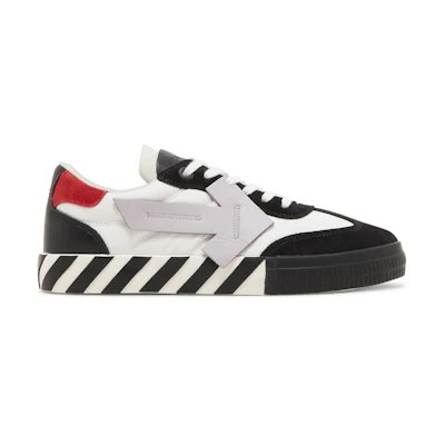 Off-White Floating Arrow Low Vulc Leather 'Black White Red'