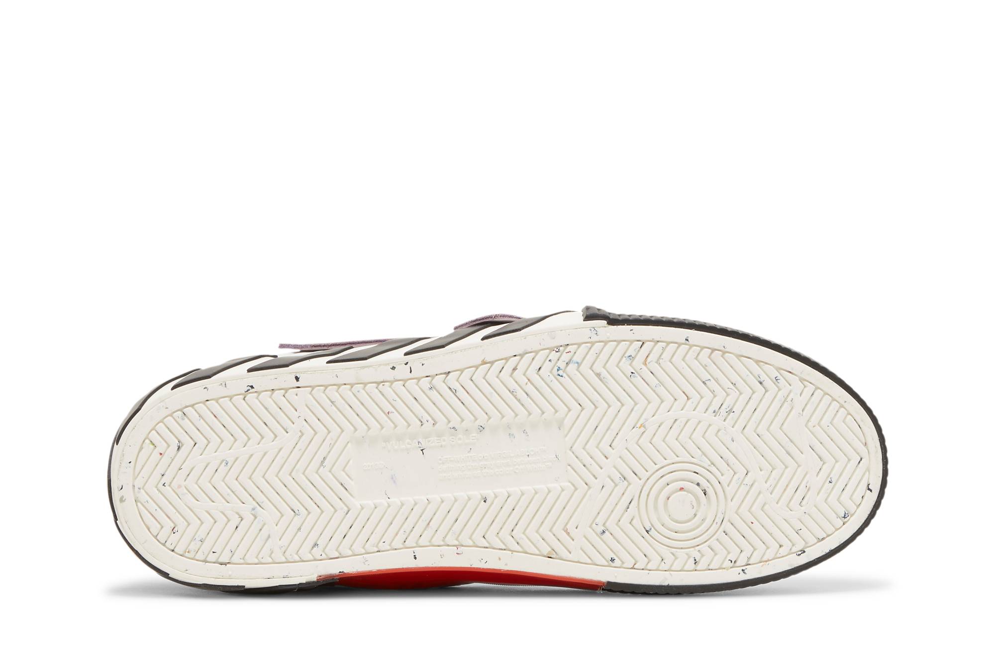 Shop Off-White Floating Arrow Low Vulc Leather 'Black White Red' OMIA232S23LEA001-1037