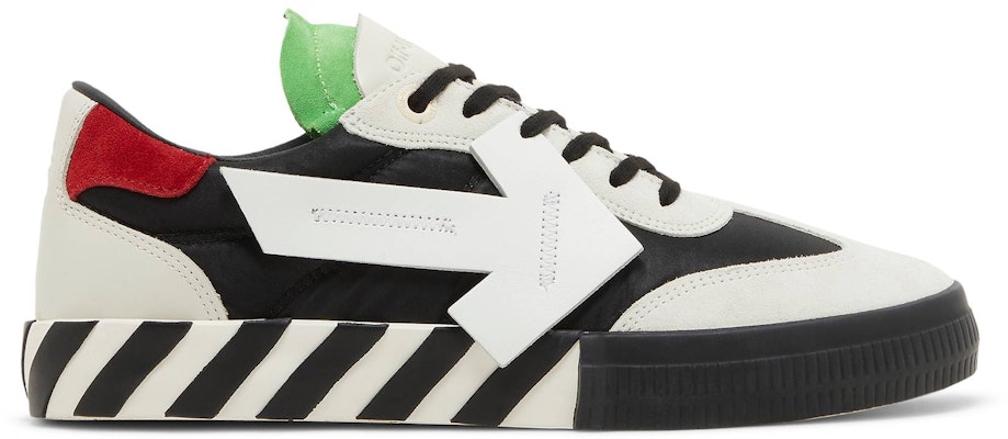 Off-White Floating Arrow Low Vulc Leather 'White Black Green' OMIA232S23LEA0010301 Buy Off-White Floating Arrow Low Vulc Leather 'White Black Green' OMIA232S23LEA0010301