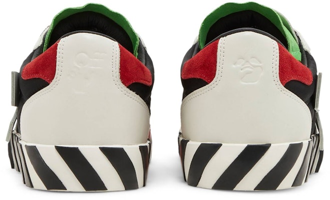 Off-White Floating Arrow Low Vulc Leather 'White Black Green' OMIA232S23LEA0010301 Details for Off-White Floating Arrow Low Vulc Leather 'White Black Green' OMIA232S23LEA0010301