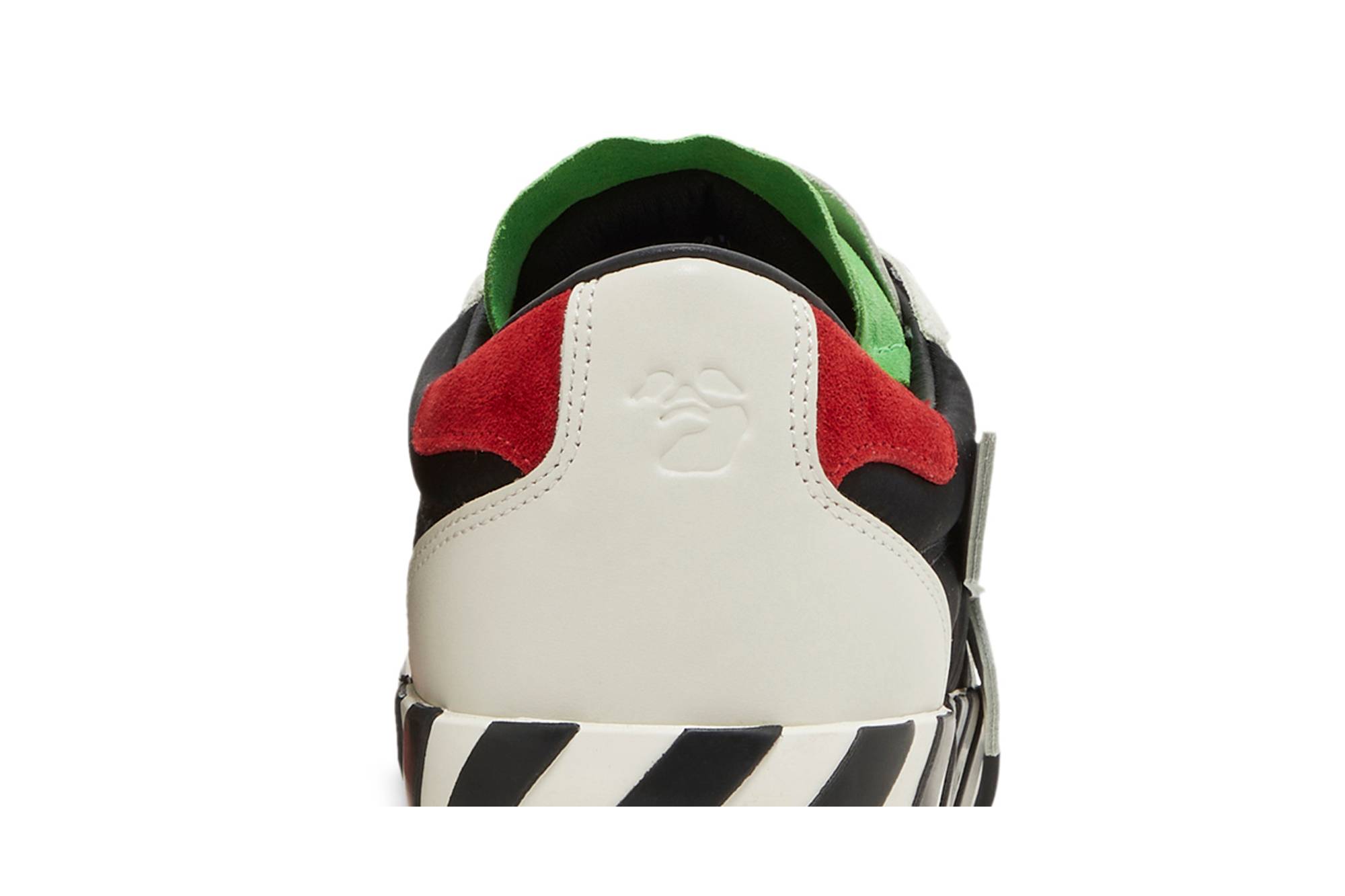 Sizing オフホワイト ローカット バルカ レザー 白黒緑 OMIA232S23LEA0010301