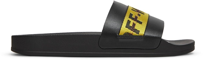 Off-White Industrial Sliders 'Black Yellow' OMIA088F21FAB0031018 Off-White Industrial Sliders 'Black Yellow' OMIA088F21FAB0031018