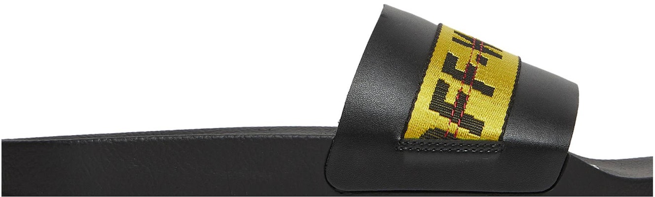 Off-White Industrial Sliders 'Black Yellow' OMIA088F21FAB0031018 Order Off-White Industrial Sliders 'Black Yellow' OMIA088F21FAB0031018