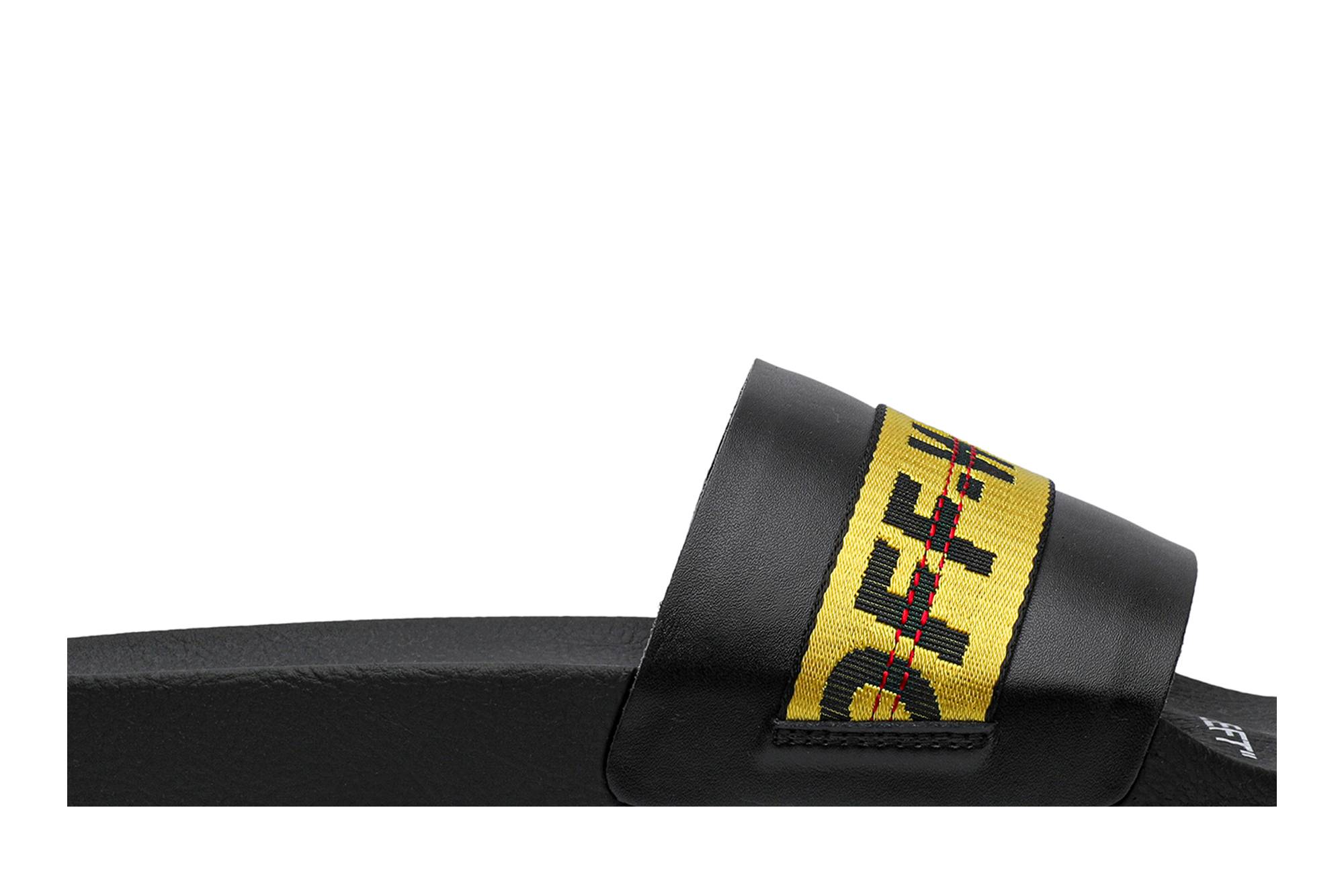 Order Off-White 工业拖鞋 '黑黄' OMIA088R19C22038-1060