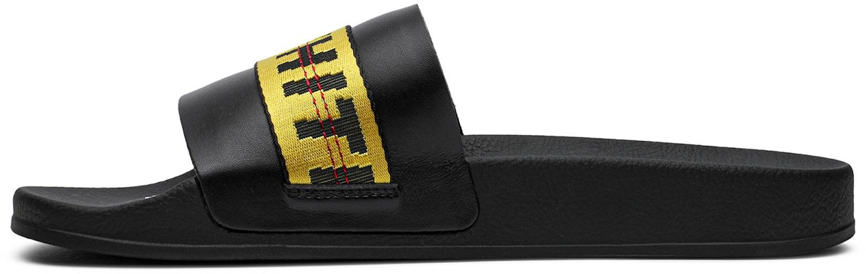 Off-White 工业拖鞋 '黑黄' OMIA088R19C22038-1060 Lookbook Off-White 工业拖鞋 '黑黄' OMIA088R19C22038-1060