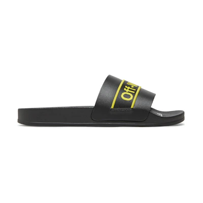 Off-White Industrial Sliders 'Black Yellow'