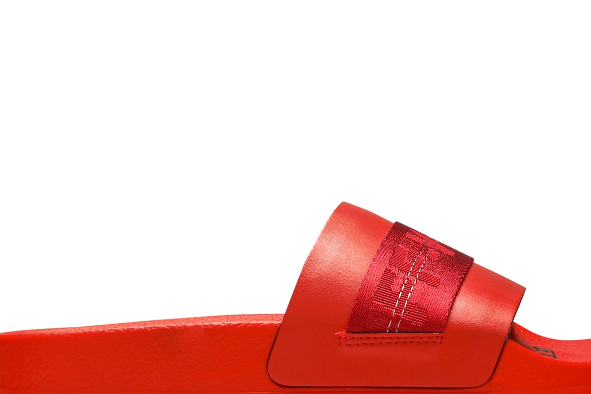 Order オフホワイト インダストリアル スライダー "レッド" OMIA088E20FAB004-2525