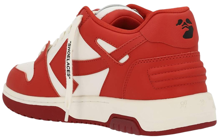 Off-White Out Of Office Low-Top Sneakers 'Red White' 圖 3