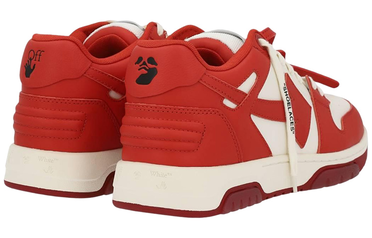 Off-White Out Of Office Low-Top Sneakers 'Red White' 圖 4