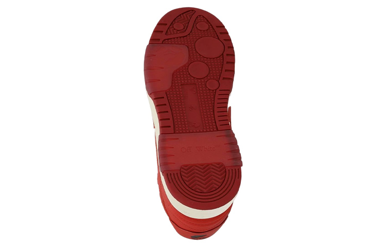 Off-White Out Of Office Low-Top Sneakers 'Red White' 圖 5