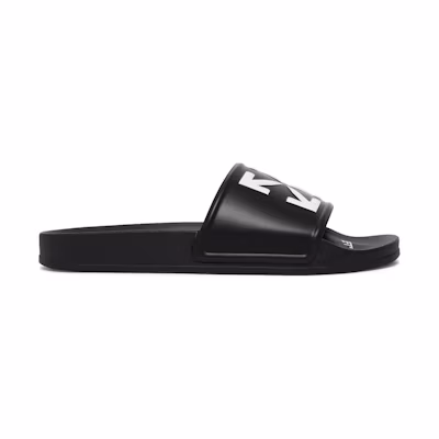 Off-White Logo Print Slide 'Black White'