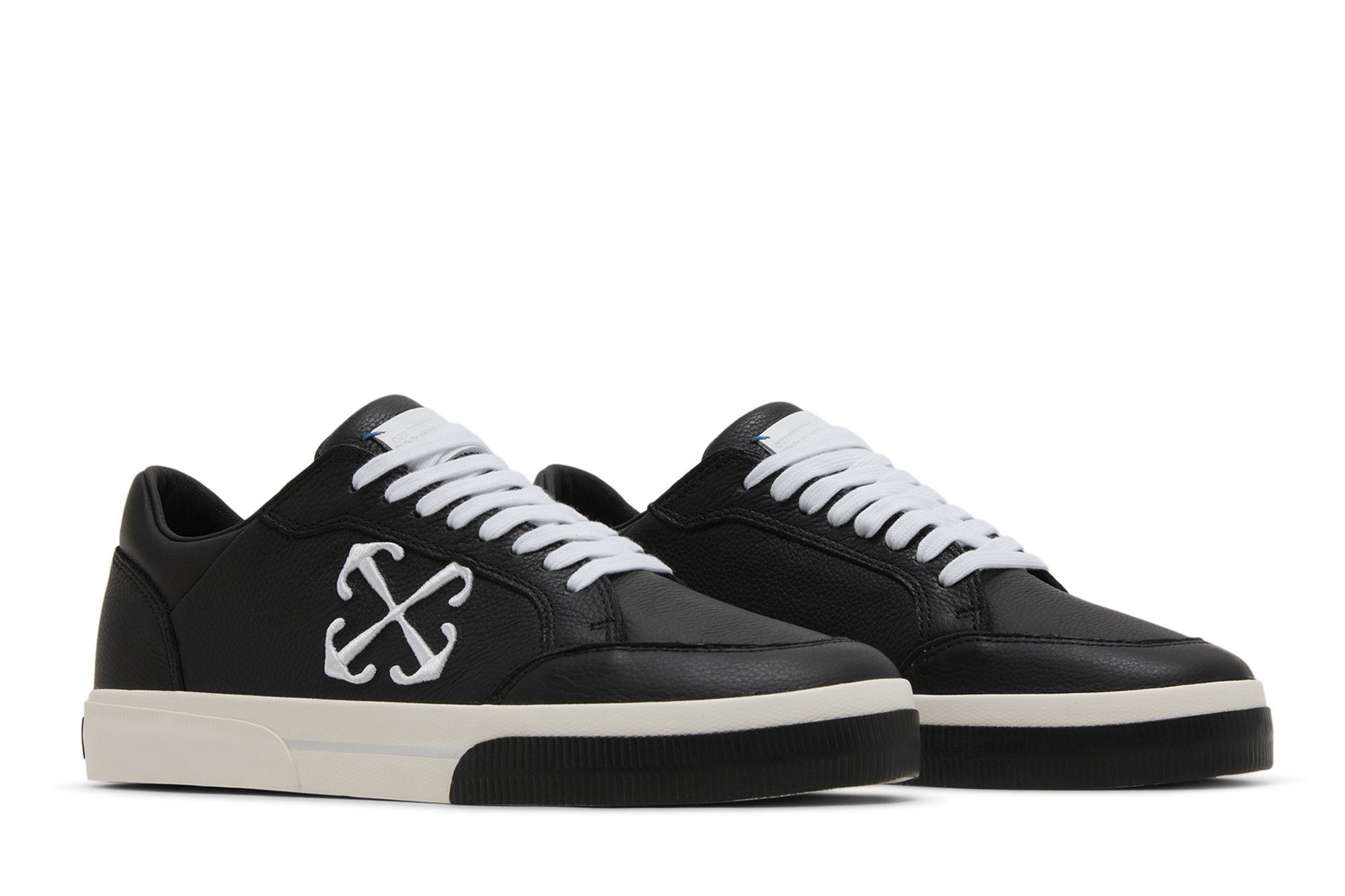 Cheap Off-White Nueva Low Vulcanized 'Negro Blanco' OMIA293S24LEA0011001