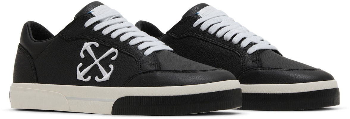 OFF-WHITE 火山灰皮革圓頭舒適低幫板鞋 男款 黑色 Cheap OFF-WHITE 火山灰皮革圓頭舒適低幫板鞋 男款 黑色